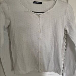 Brandy Melville White Long Sleeve Top